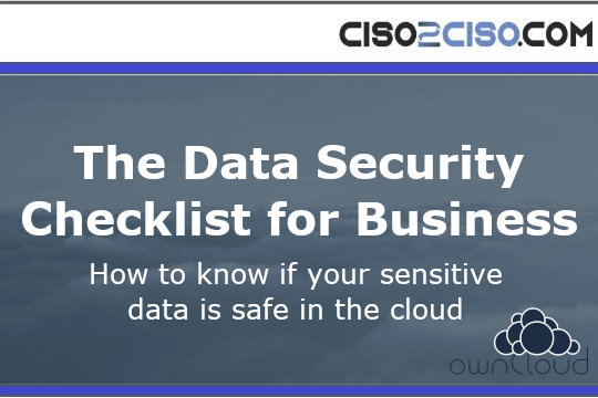 The Data Security Checklist for Business