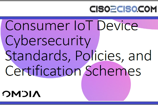 Consumer IoT Device Cybersecurity Standard