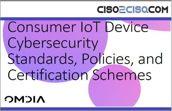 Consumer IoT Device Cybersecurity Standard