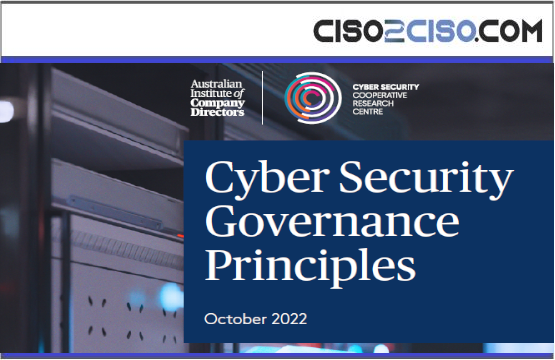 Cyber Security Governance Principles