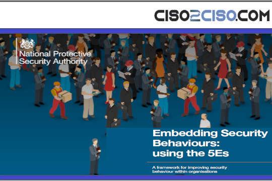 Embedding Security Behaviours Using the 5Es