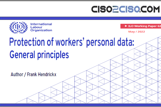 ILO – Protection of workers personal data
