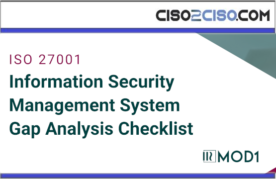 Information Security Management System Gap Analysis Checklist