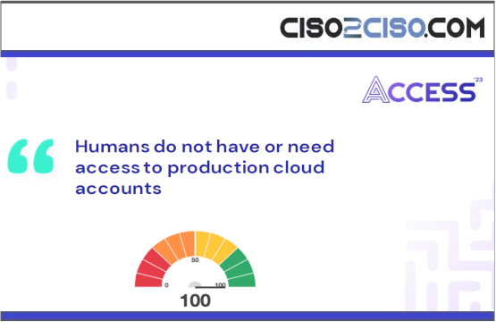 Identity Maturity in the Cloud – Humans do not have or need access to production cloud accounts