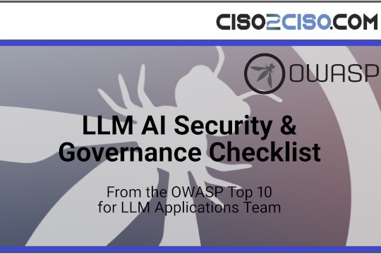 LLM AI Security & Governance Checklist