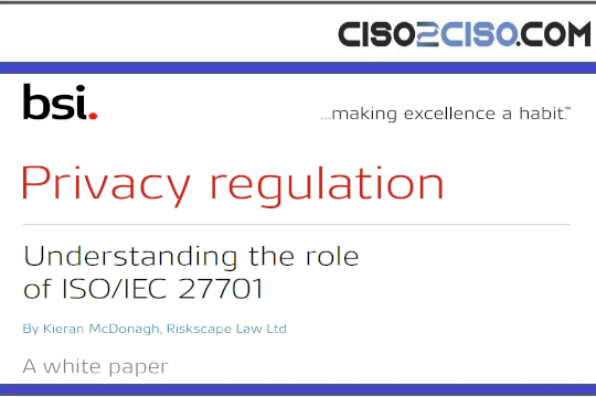 Privacy regulation Understanding the Role of ISO IEC 27701