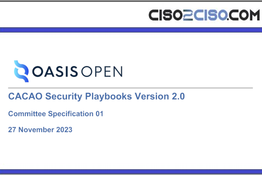 Security Playbooks Version 2.0
