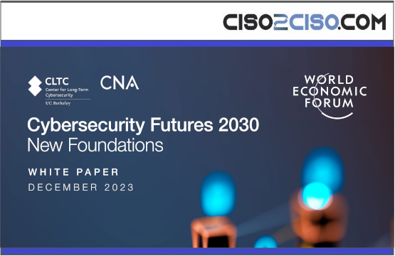 Cybersecurity Futures 2030 New Foundations