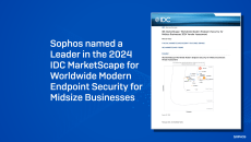 Sophos named a Leader in the 2024 IDC MarketScape for Worldwide Modern Endpoint Security for Midsize Businesses – Source: news.sophos.com