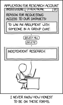 Randall Munroe’s XKCD ‘Research Account’ – Source: securityboulevard.com