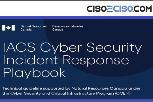 IACS Cyber Security Incident Response Playbook