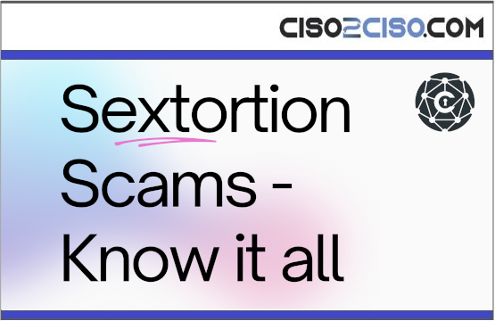 Sextortion Scams – Know it all