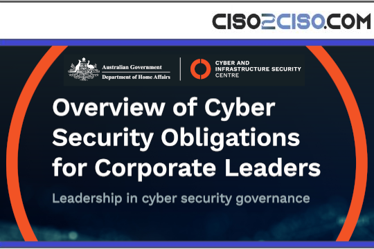 Overview of CyberSecurity Obligations for Corporate Leaders