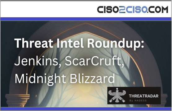Threat Intel Roundup: Jenkins, ScarCruft, Midnight Blizzard
