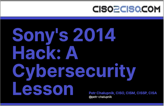 Sony’s 2014 Hack: A Cybersecurity Lesson