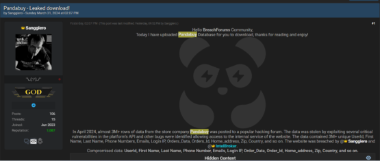 PandaBuy data breach allegedly impacted over 1.3 million customers – Source: securityaffairs.com