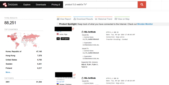 Over 91,000 LG smart TVs running webOS are vulnerable to hacking – Source: securityaffairs.com