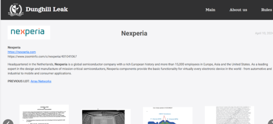 Ransomware group Dark Angels claims the theft of 1TB of data from chipmaker Nexperia  – Source: securityaffairs.com