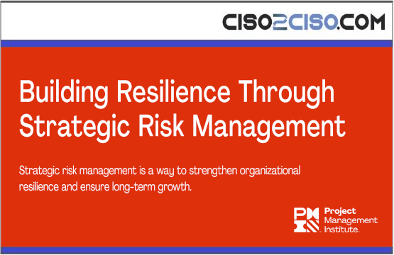 Building Resilience Through Strategic Risk Management
