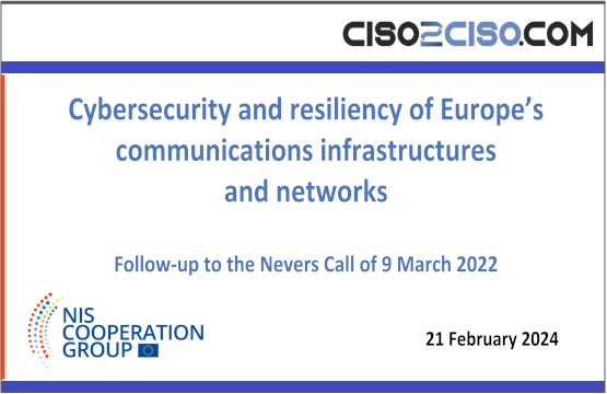 Cybersecurity and resiliency of Europe’s communications infrastructures and networks