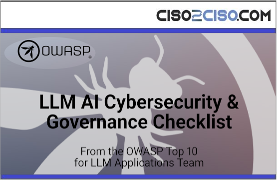LLM AI Cybersecurity & Governance Checklist
