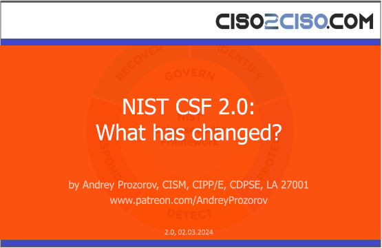 NIST CSF 2.0: What has changed?