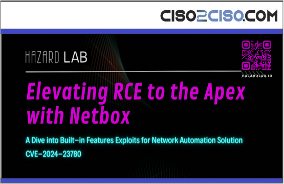 Elevating RCE to the Apex with Netbox