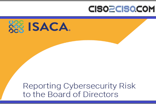 Reporting Cybersecurity Risk to the Board of Directors