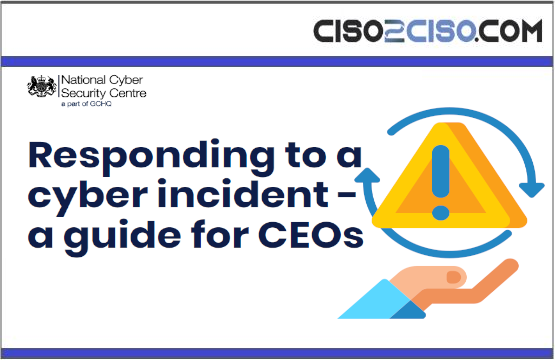 Responding to a cyber incident – a guide for CEOs