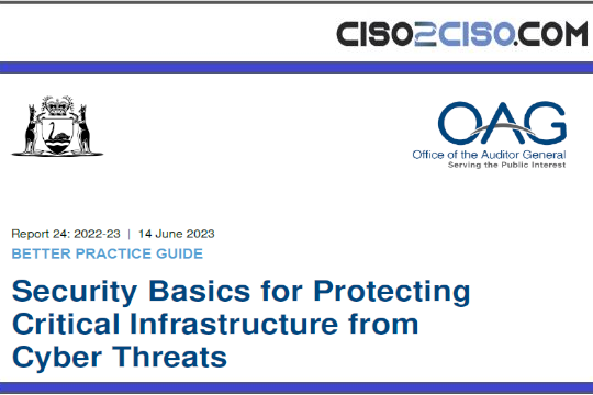 Security Basics for ProtectingCritical Infrastructure fromCyber Threats