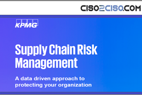 Supply Chain Risk Management – A data driven approach to protecting your organization