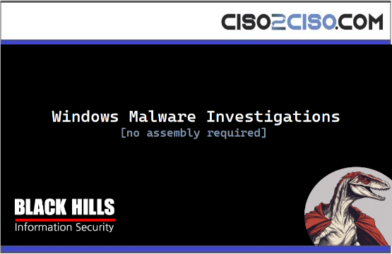 Windows Malware Investigations