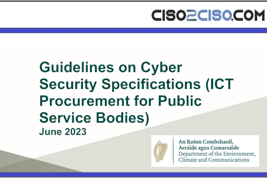 Guidelines on CyberSecurity Specifications