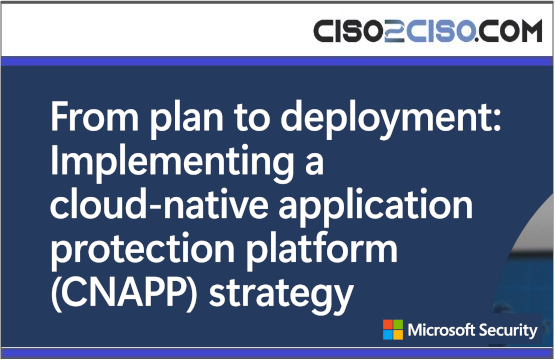 From plan to deployment: Implementing a cloud-native application protection platform(CNAPP) strategy