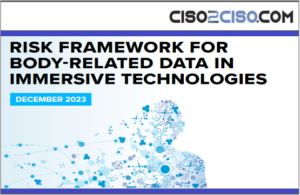 Risk Framework Body Related Data (PD) Immersive Tech