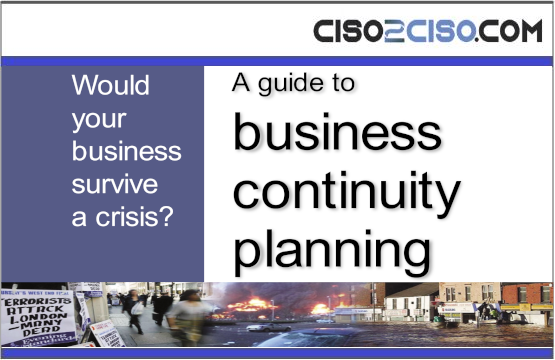 A guide to business continuity planning