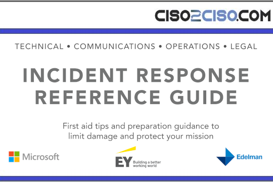 INCIDENT RESPONSE REFERENCE GUIDE