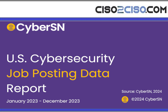 U.S. Cybersecurity Job Posting Data Report