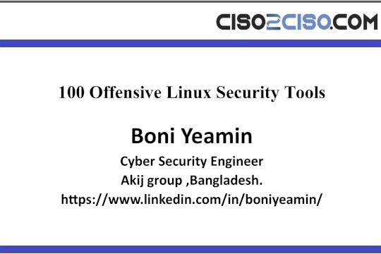 100 Offensive Linux Security Tools