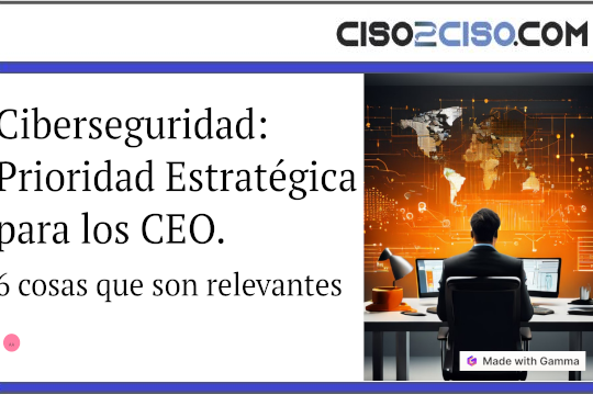 Ciberseguridad: Prioridad Estratégica para los CEO.