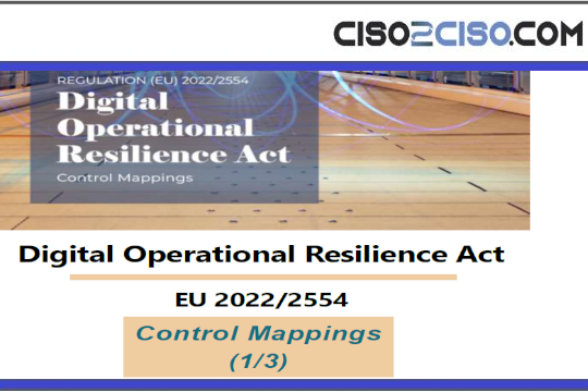 Digital Operational Resilience Act – Control Mappings