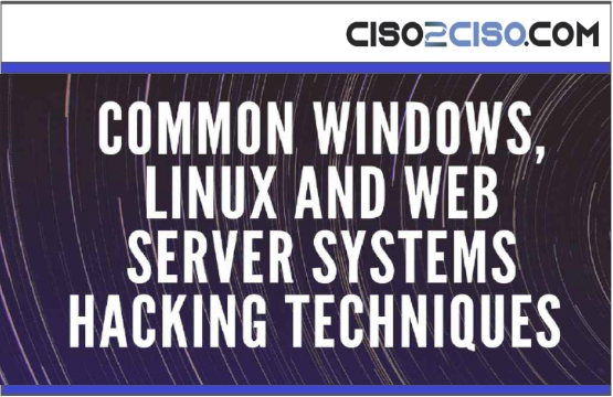 Common Windows, Linux and Web Server SystemsHacking Techniques