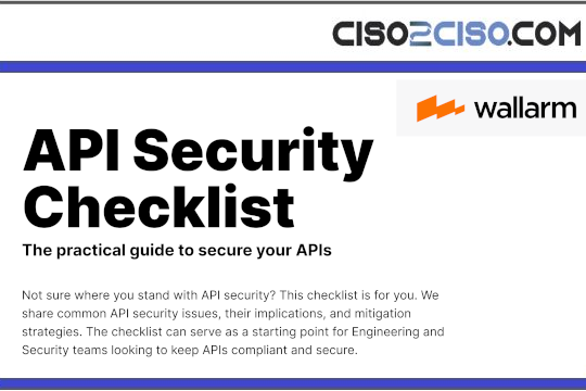 API Security Checklist