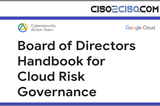 Board of Directors Handbook for Cloud Risk Governance