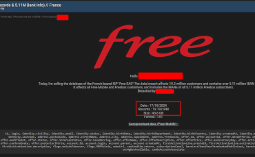 France’s second-largest telecoms provider Free suffered a cyber attack – Source: securityaffairs.com