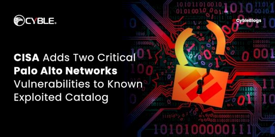 CISA Adds Two Critical Palo Alto Networks Vulnerabilities to Known Exploited Catalog – Source:cyble.com