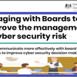 Engaging with Boards to improve the management of cyber security risk.
