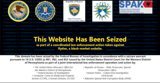 FBI Busts Rydox Marketplace with 7,600 PII Sales, Cryptocurrency Worth $225K Seized – Source:thehackernews.com