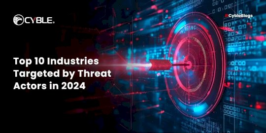 Top 10 Industries Targeted by Threat Actors in 2024  – Source:cyble.com