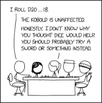 Randall Munroe’s XKCD ‘D Roll’ – Source: securityboulevard.com